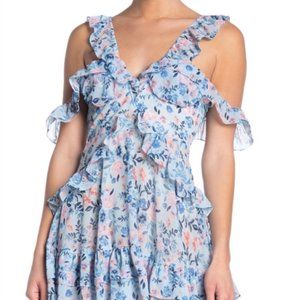 NWT Lovers + Friends Floral Top Mini Dress
